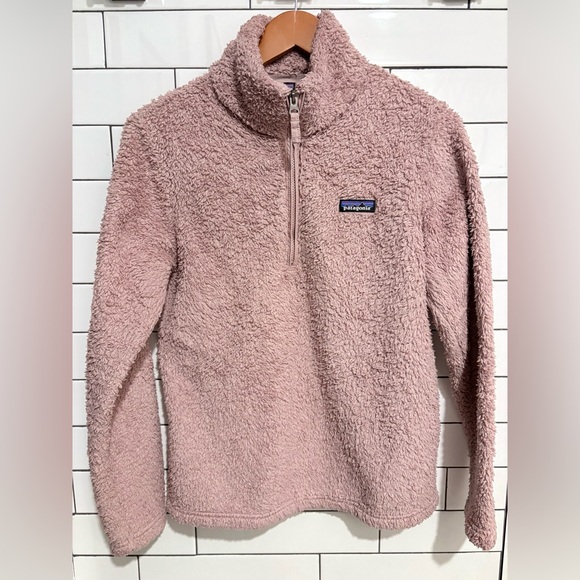 Patagonia Women's Los Gatos 1/4 Zip Fleece Jacket Mauve M - Picture 3 of 8